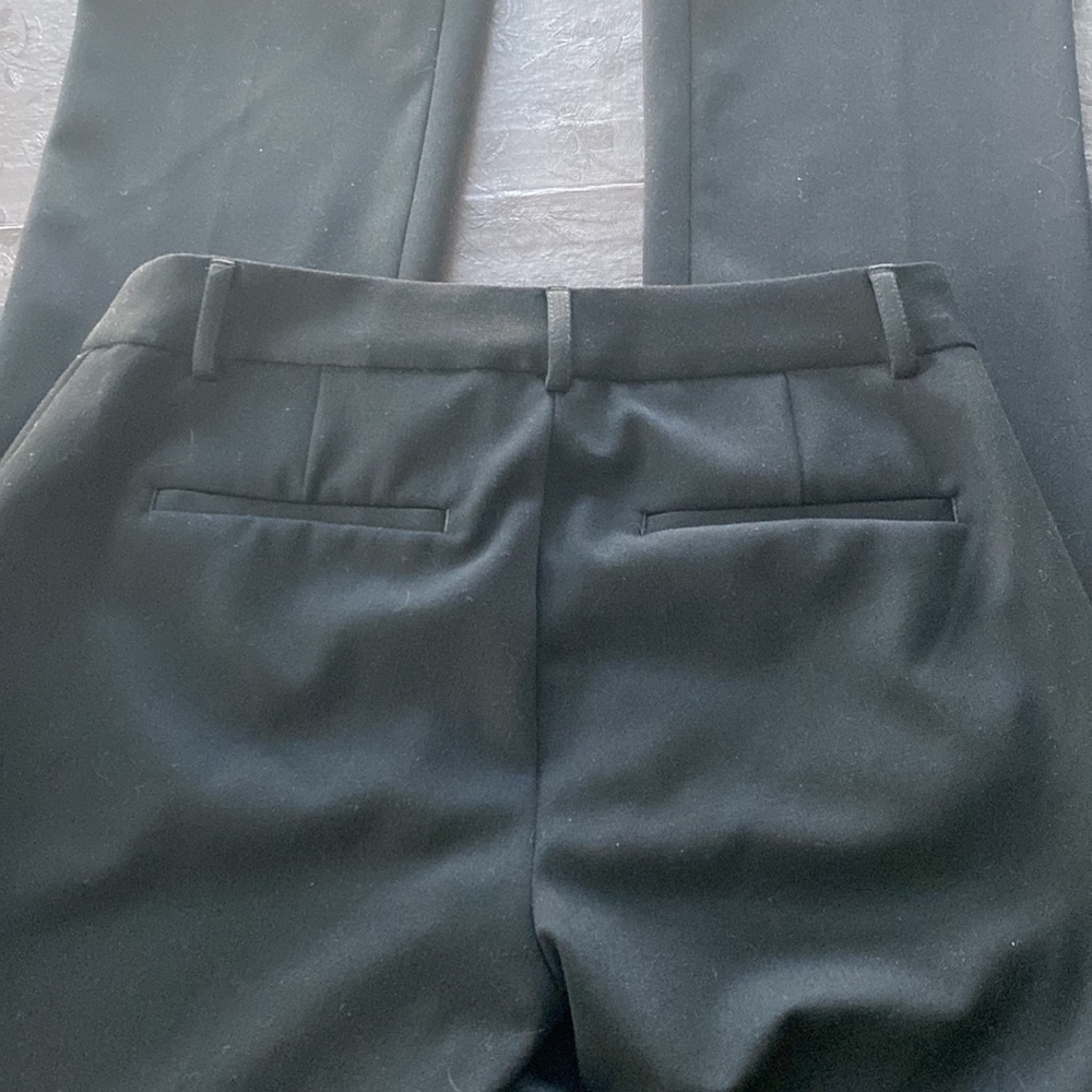 Express Barely Boot Black Slacks, Size 2r - image 4